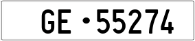 Trailer License Plate